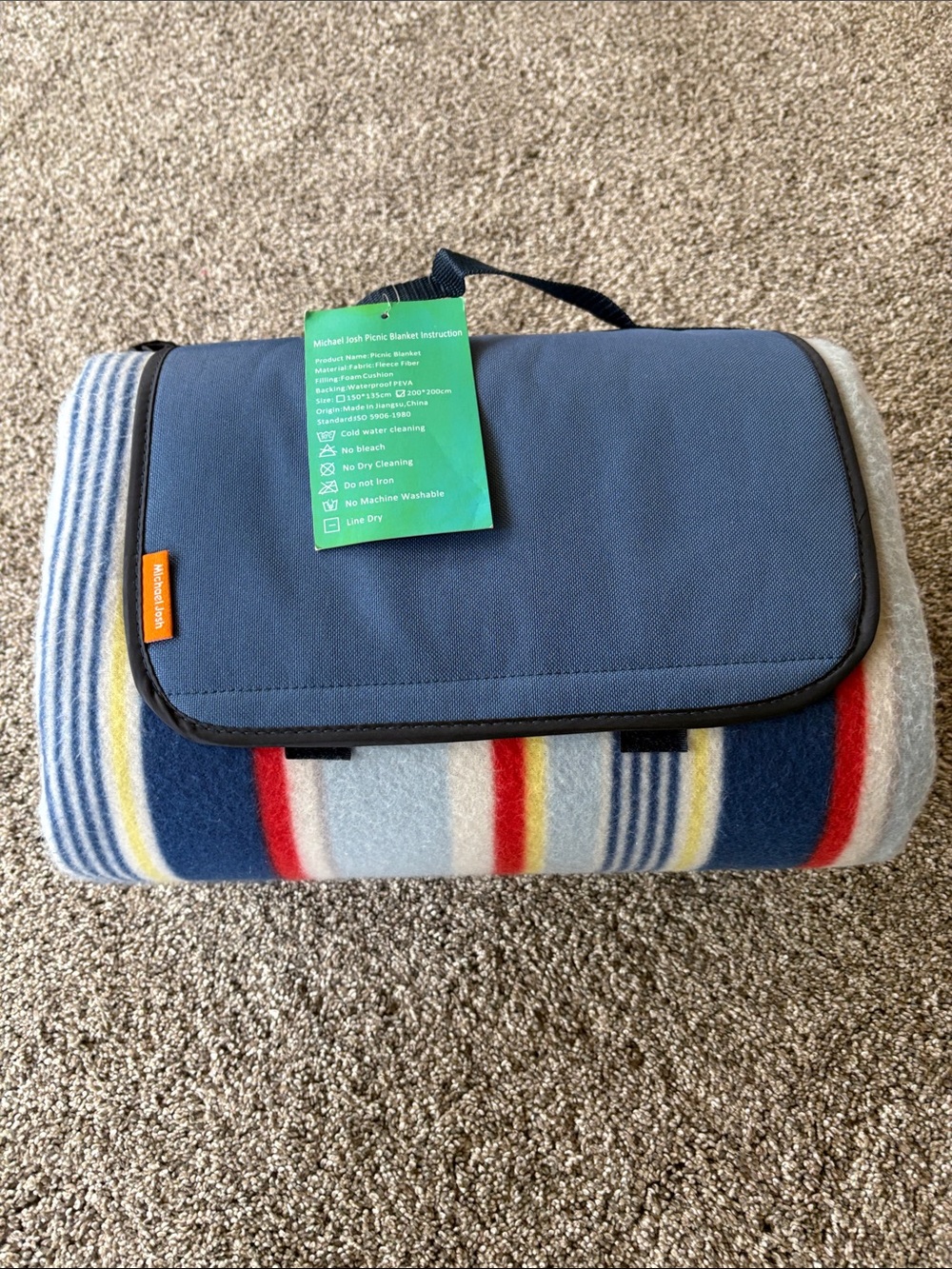 Michael Josh Picnic blanket, NEW STRAITS TIMES w/tags